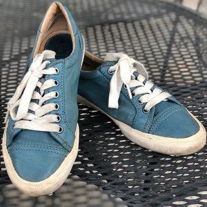 Frye Turquoise Kira Los Top Sneakers